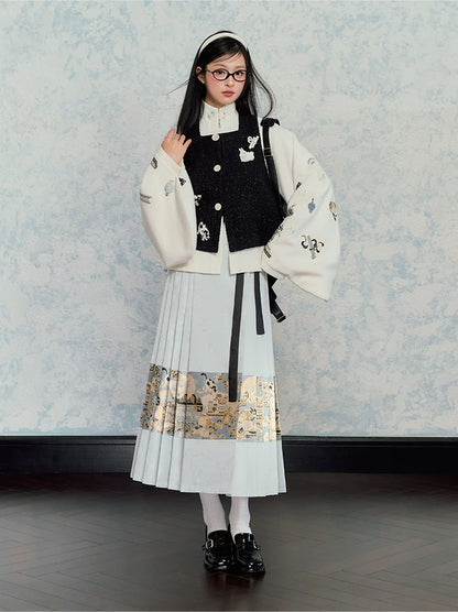 Ming Dynasty Modern Hanfu, Mamianqun, Bogu Cat 博古猫猫 (Preorder)