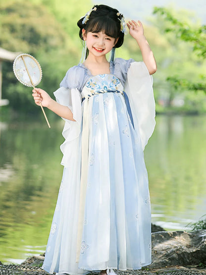 Sky - Tang Dynasty Hanfu Dress for Girls