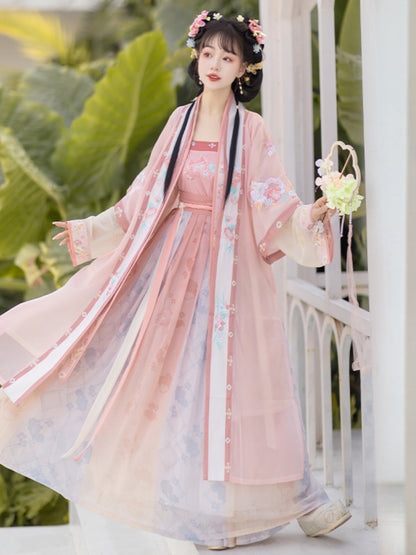 Hua Qing 花卿 - Song Dynasty Style Qiyao Ruqun Hanfu