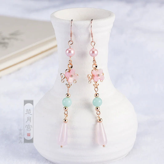 Flower God Chinese Style Earrings