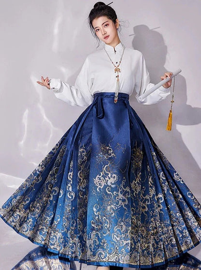 Ming Dynasty Modern Hanfu, Mamianqun, Starry Skies