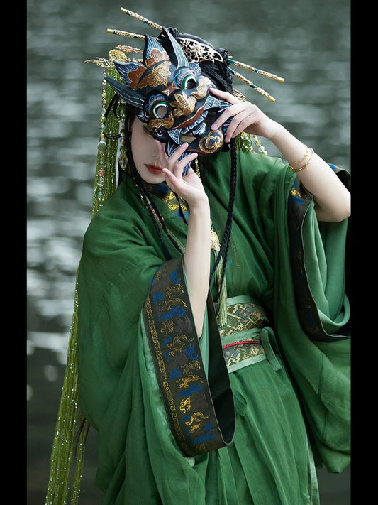 Peacock Shaman - Warring States and Han Dynasty Straight Hem Robe