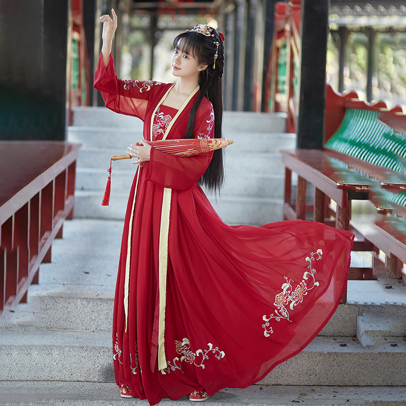 Hidden Flower 花之隐 - Song Dynasty Style Qiyao Ruqun Hanfu