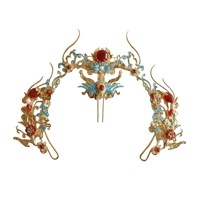 Chinese Wedding Hair Accessories: Phoenix Dance