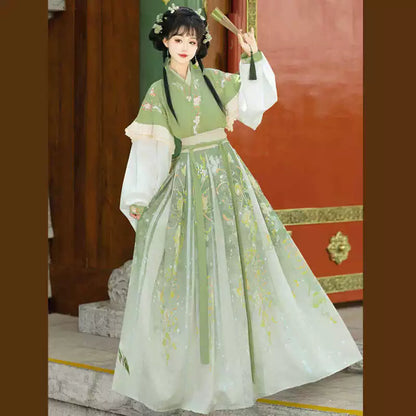 Dyeing Autumn 染秋 - Wei Jin Cottage Style Qiyao Ruqun