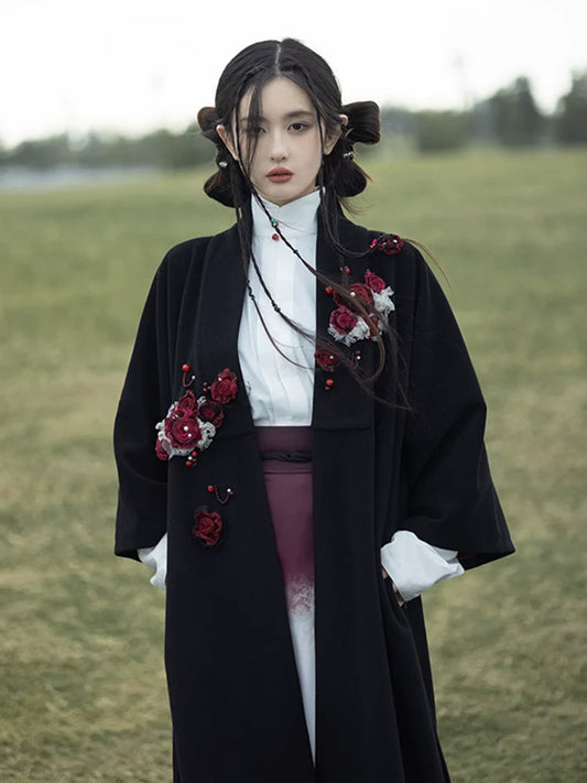 Ming Dynasty Modern Hanfu, Ragdoll Rose 布偶玫瑰