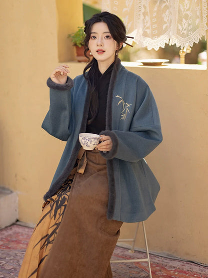 Song Dynasty Modern Hanfu, New Chinese Style, Blueberry Cocoa (Preorder)