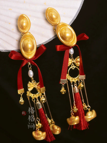 Chinese New Year Hanfu Hair Accessories: Little God of Wealth