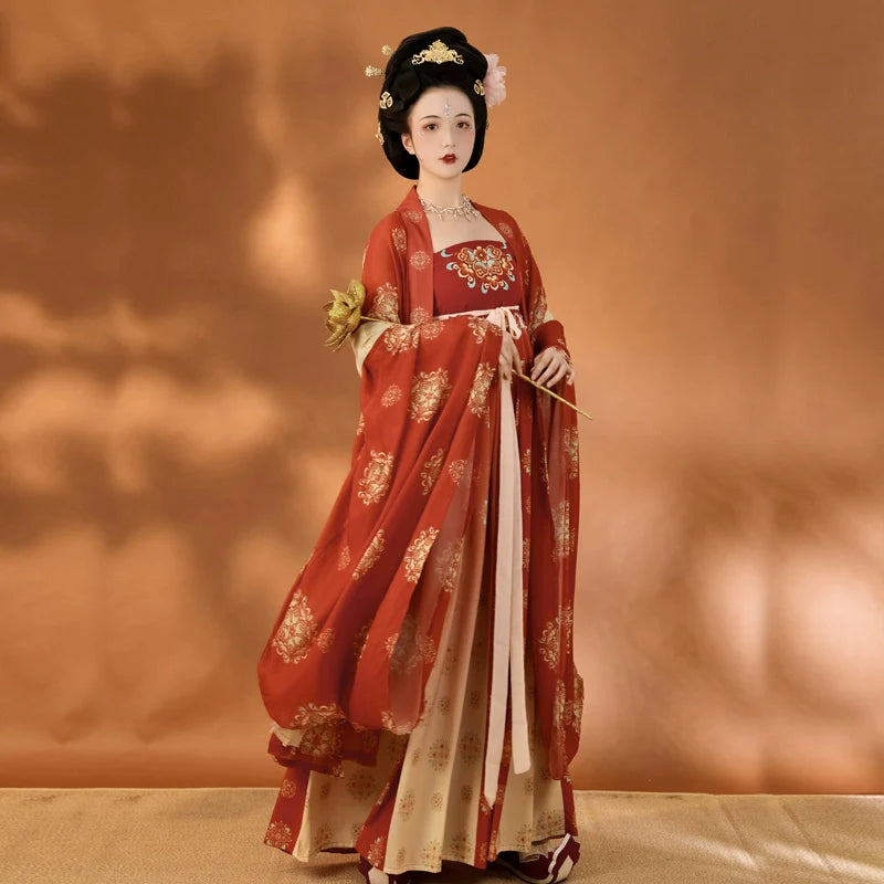 Yanyuntai - Tang Dynasty Style Hanfu Dress Heziqun