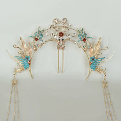 Hanfu Hair Accessories Set: Phoenix Carp