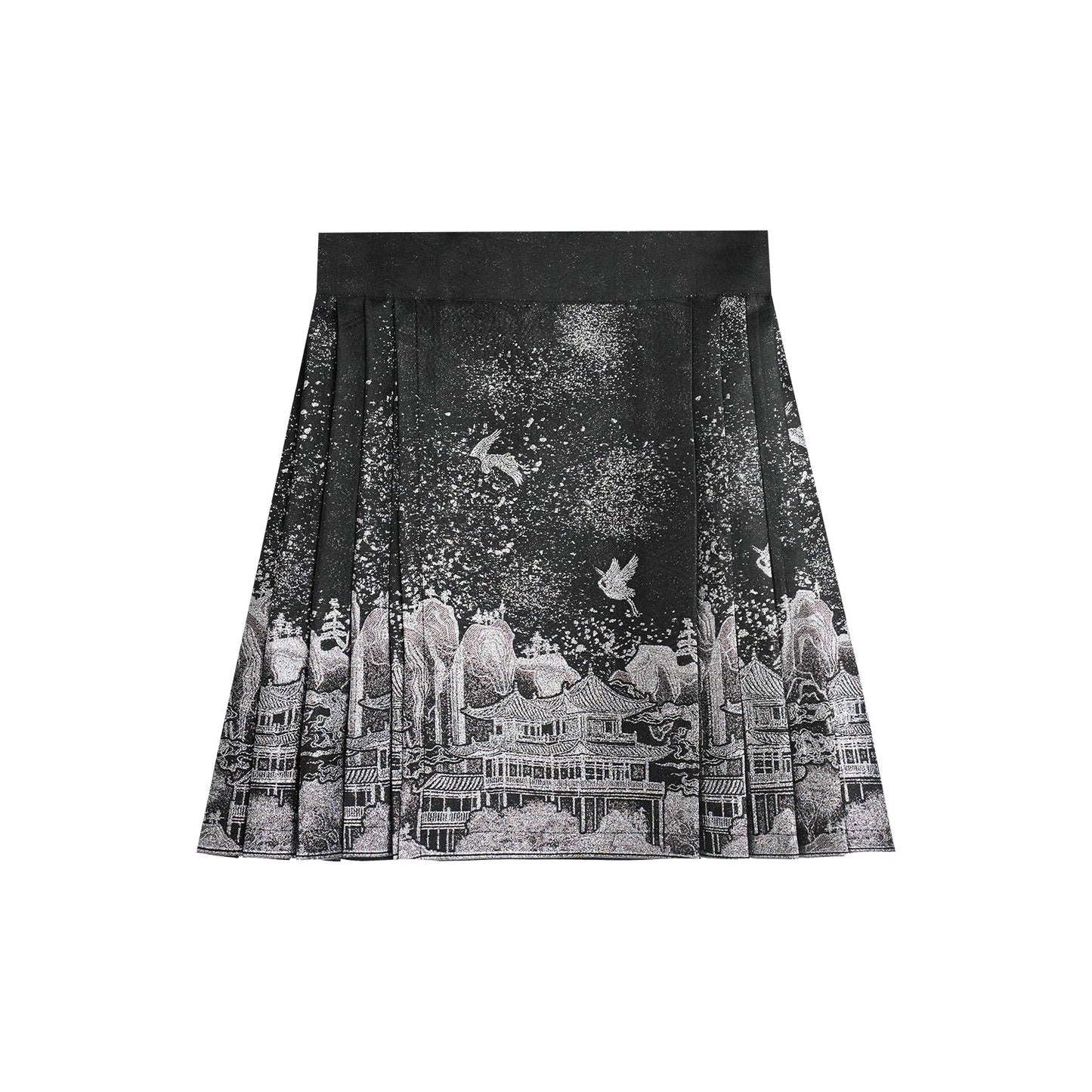 Ming Dynasty Modern Hanfu, Mamianqun, Penglai Immortal 蓬莱仙 (Preorder)