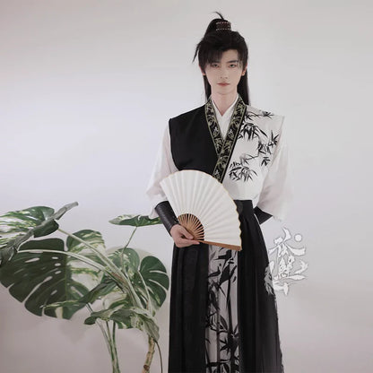 Wei Jin Wuxia Style Qiyao Ruqun - Bamboo Music 竹音