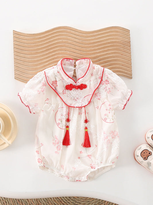 Blossoms - Cheongsam Style Baby Onesies for Girls