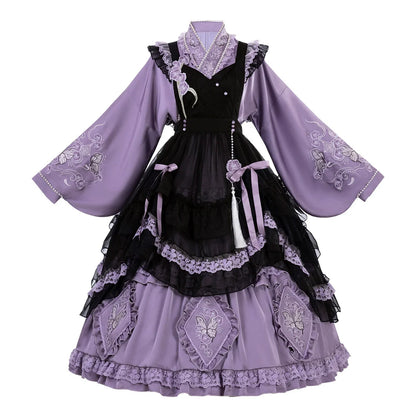 Qi Lolita Dress, Orchid Garden 蝴蝶兰园