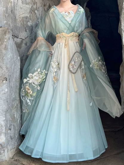 Jade Lotus 玉莲 - Wei Jin Fairy Style Qiyao Ruqun
