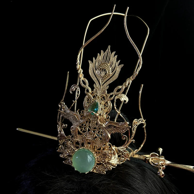 Eclipses Gaze  - Unisex Hanfu Hair Crown