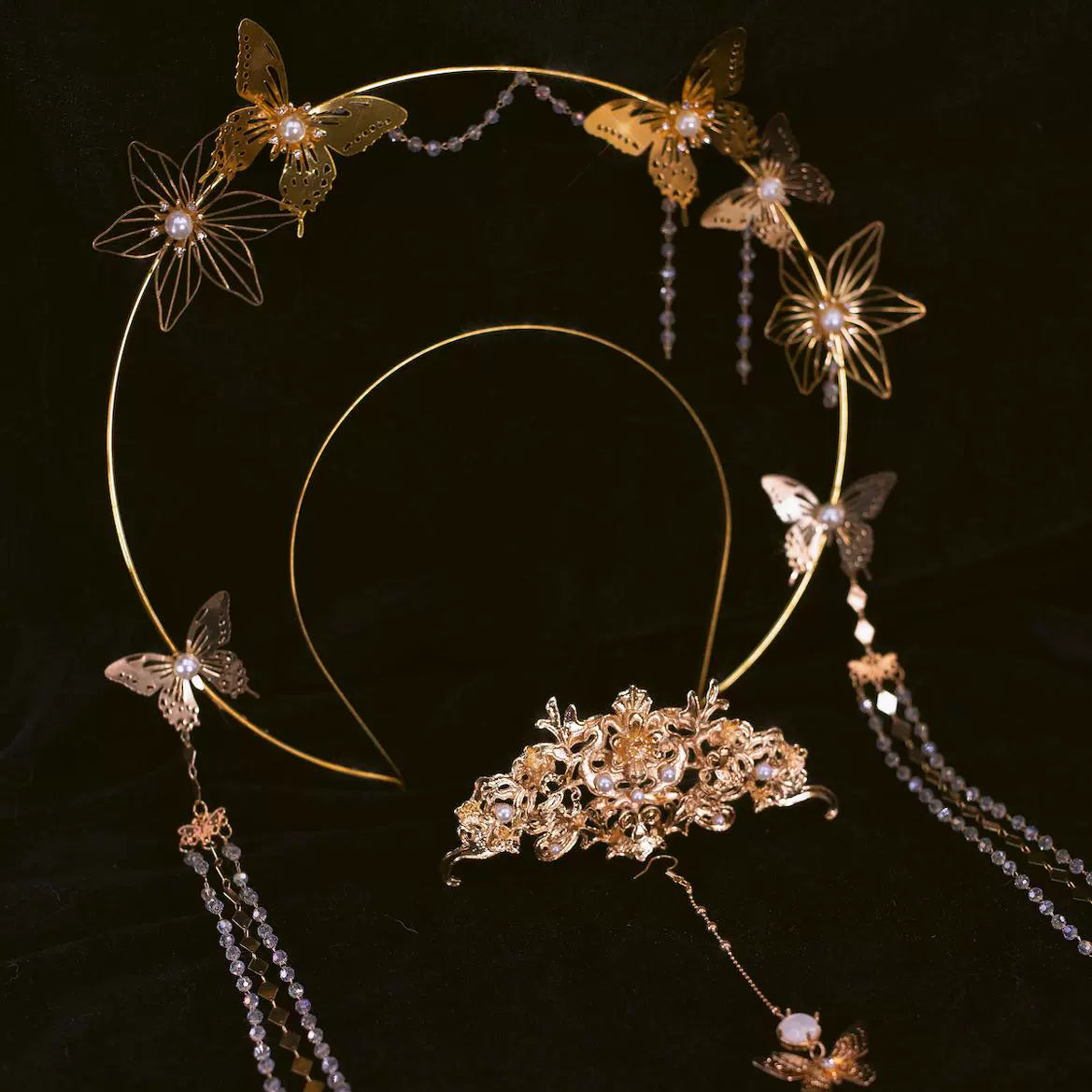 Hanfu Hair Accessories Set: Butterfly Dance