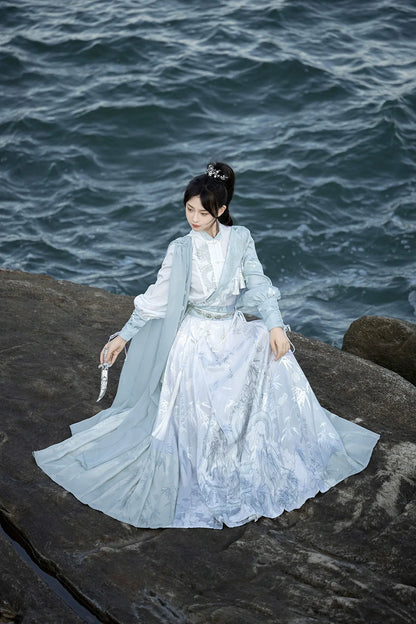Ming Dynasty Modern Hanfu, New Chinese Style, Mamianqun, Lingyun 凌云