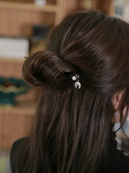 Ebony Hair Stick: The Moon is Out