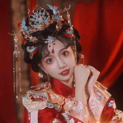 Chinese Wedding Hair Accessories: Magpie Phoenix