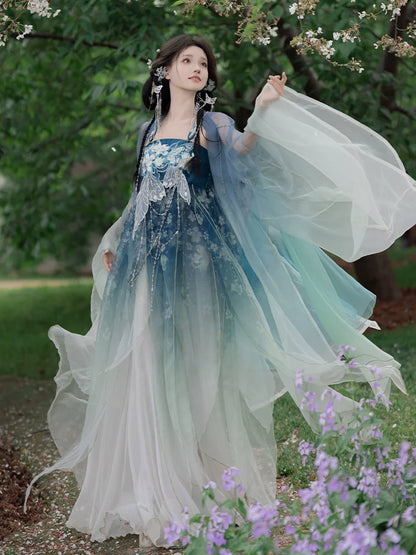 Sleep Lily 百合眠 - Tang Dynasty Style Hanfu Dress Heziqun