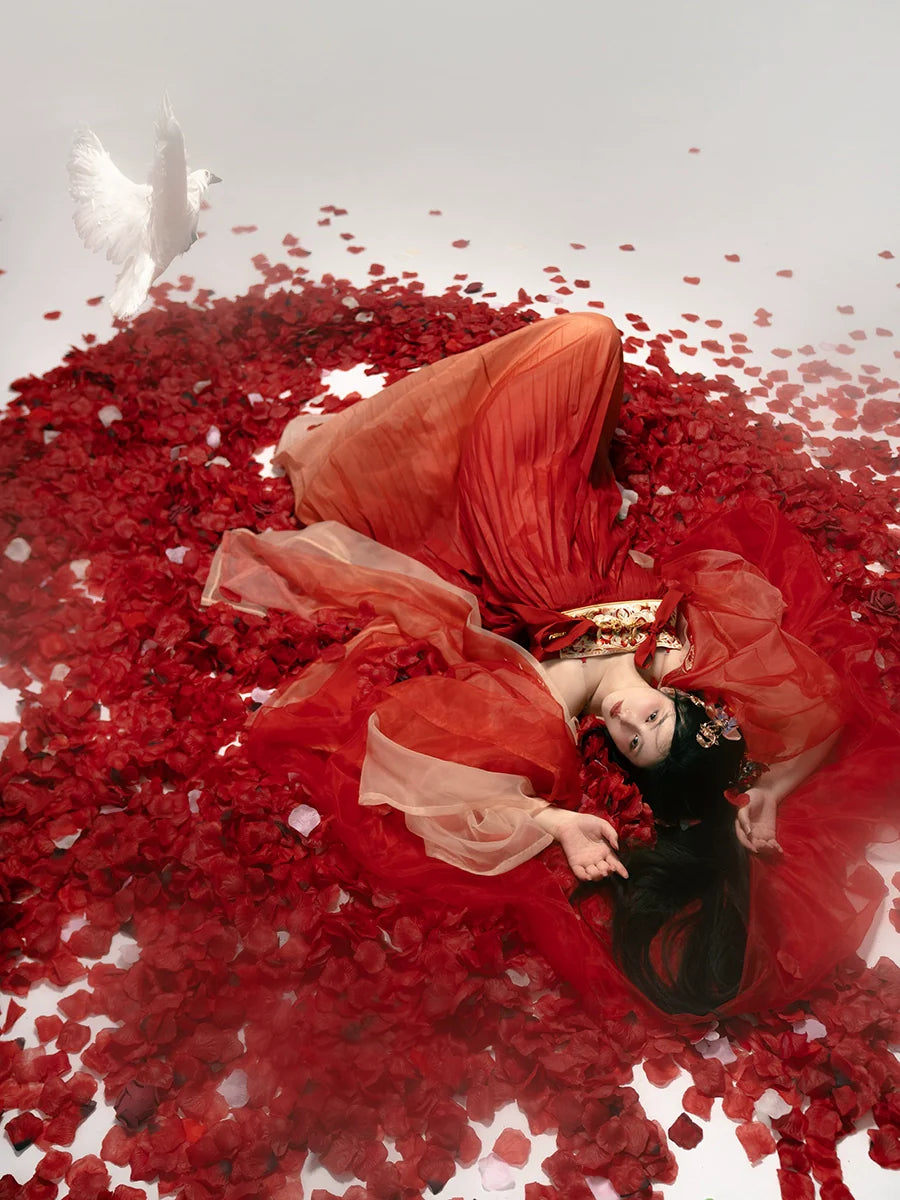 Red Sakura 红樱 - Tang Dynasty Style Qixiong Ruqun