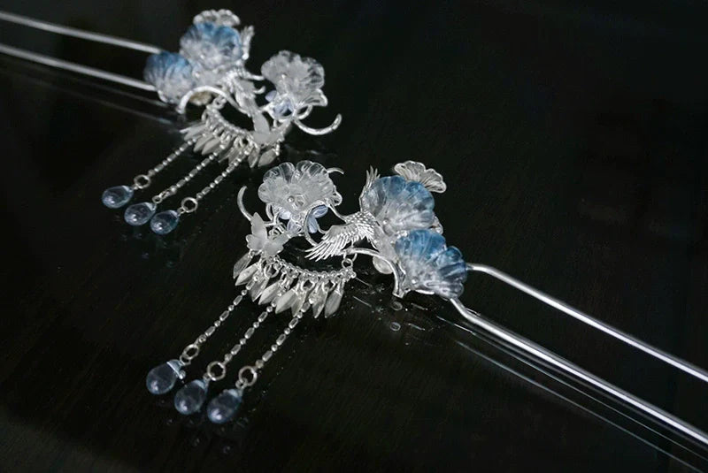 Hair Pin: Silver Frost