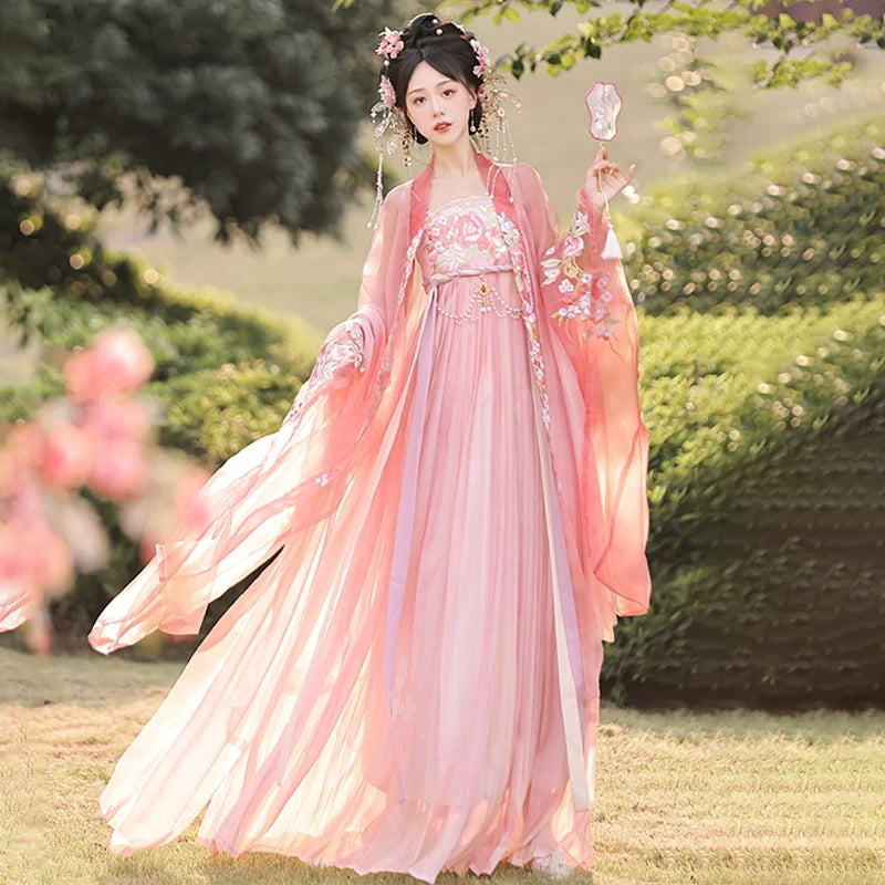 Concubine Smiles 妃子笑 - Tang Dynasty Style Hanfu Dress Heziqun