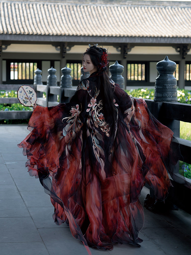 Thousand Miles Dreams 千里梦 - Tang Dynasty Style Hanfu Dress Heziqun (Preorder)