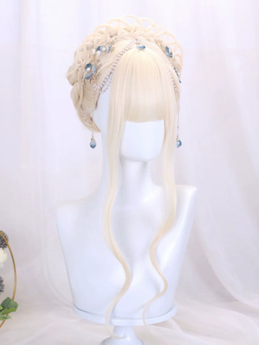 Listening to Snow - Qi Lolita Fantasy Costume Hair Wig