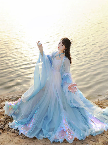 Dragon Princess 龙女 - Tang Dynasty Style Hanfu Dress Heziqun