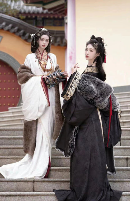 Arctic Fox - Warring States and Han Dynasty Straight Hem Robe