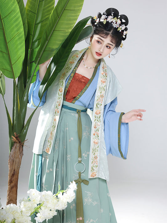 Mountain Pavilion Willow 山亭柳 - Song Dynasty Style Qiyao Ruqun Hanfu