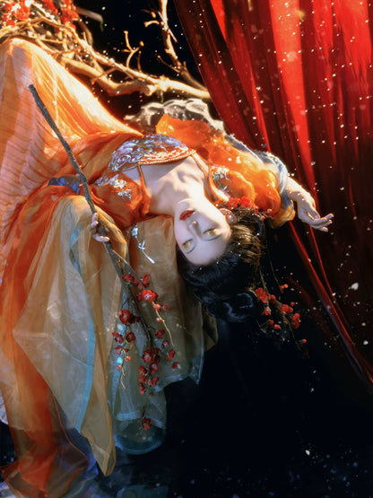 Golden Iris - Tang Dynasty Style Hanfu Dress Heziqun