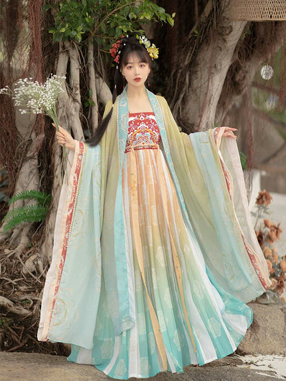 Yushu 玉树 - Tang Dynasty Style Hanfu Dress Heziqun