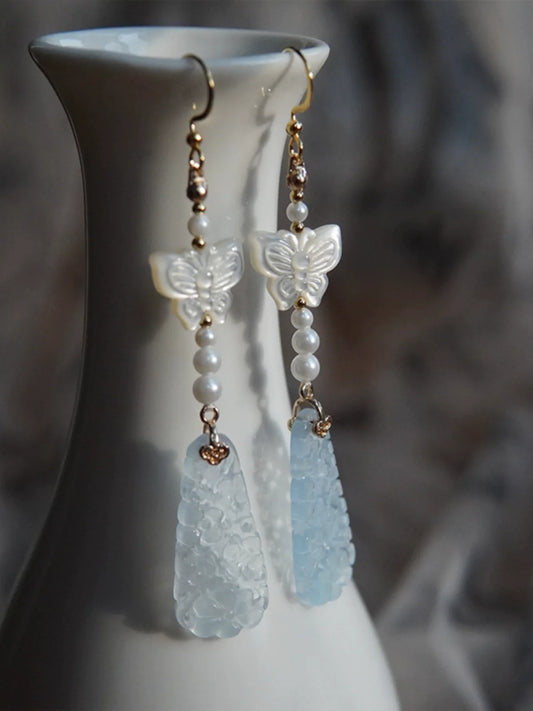 Qing Butterfly Chinese Style Earrings
