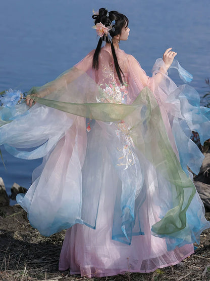 Spring Flowers 春花 - Tang Dynasty Style Hanfu Dress Heziqun