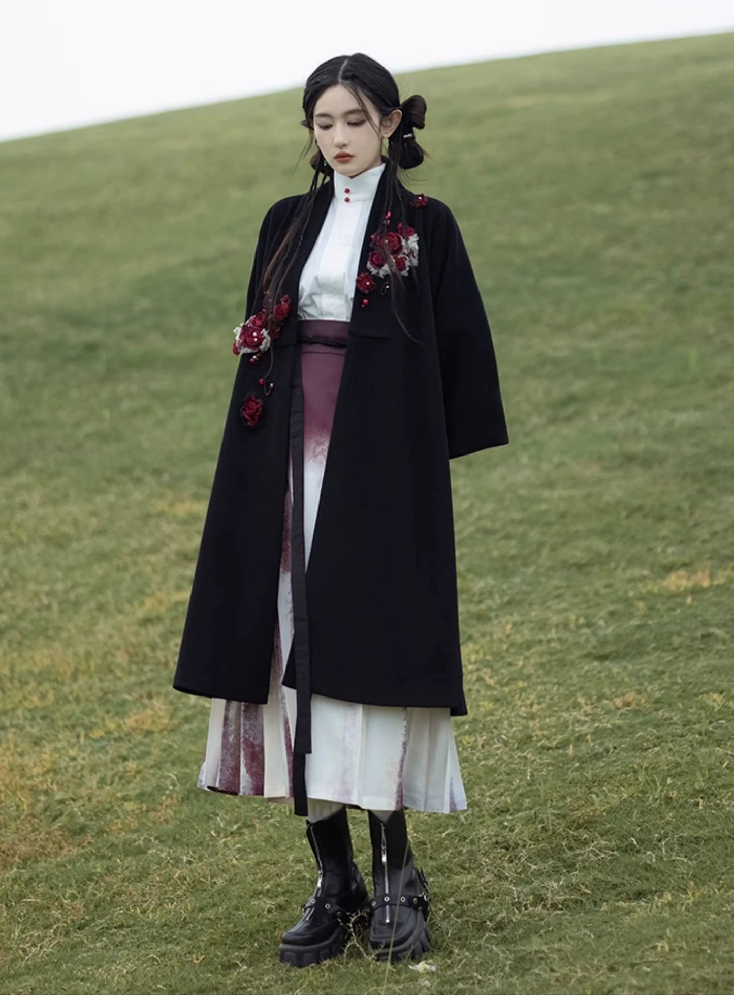 Ming Dynasty Modern Hanfu, Ragdoll Rose 布偶玫瑰