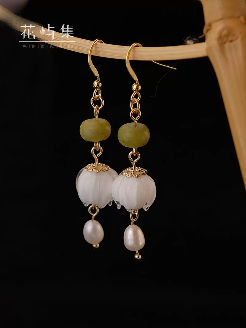Lily Valley Chinese Style Earrings