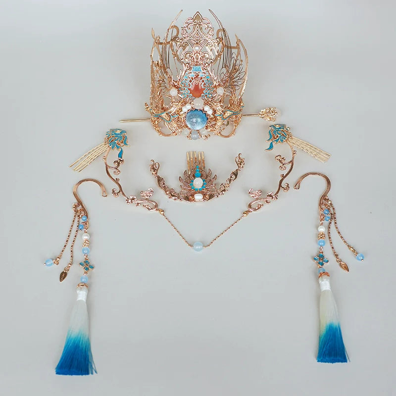 Hanfu Hair Accessories Set: Linjiang Fairy