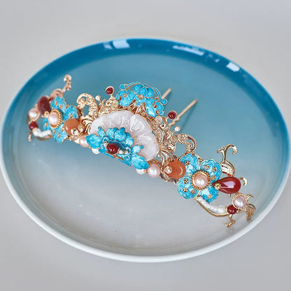 Hanfu Hair Accessories Set: Qinghe