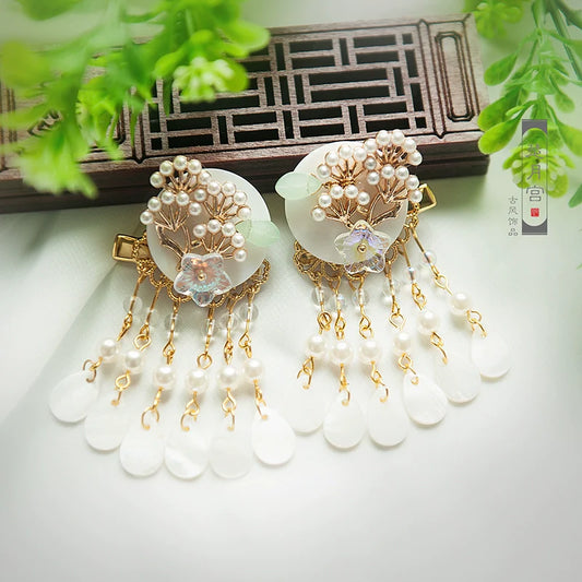 Hair Clips: Moon Fleur