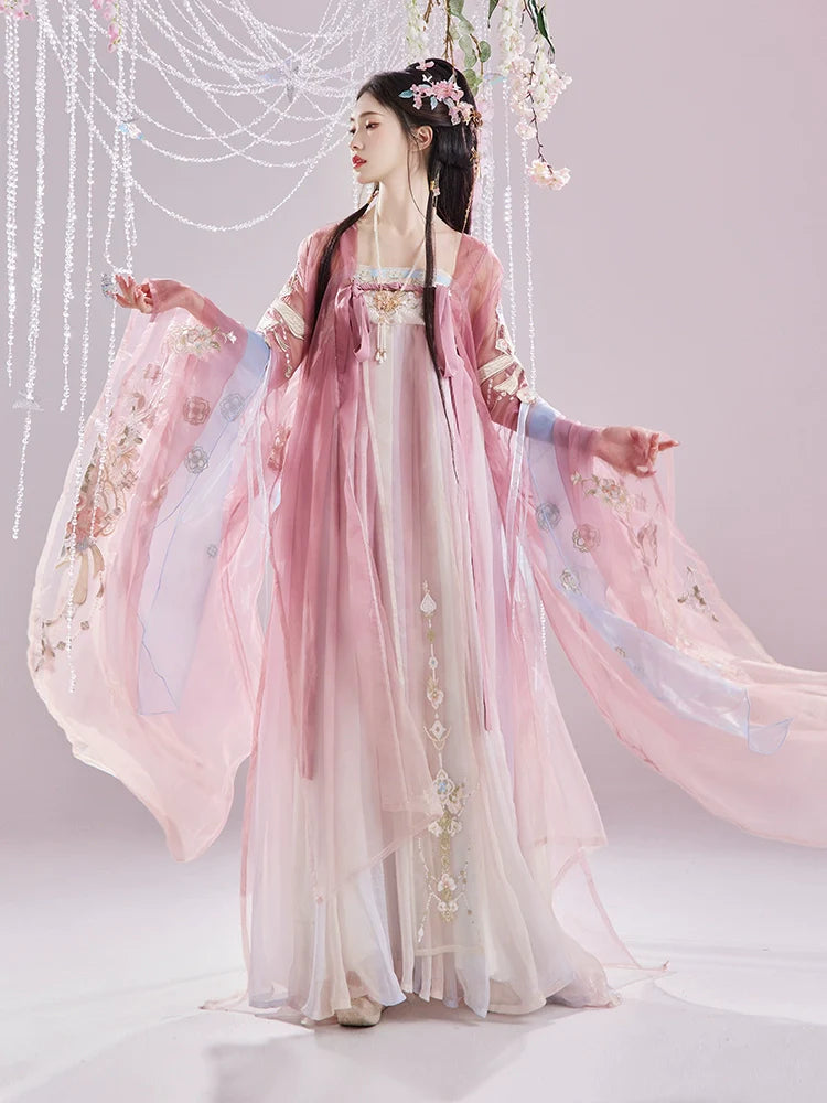 Huayan 花颜 - Tang Dynasty Style Hanfu Dress Heziqun