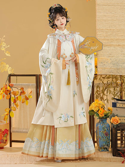 Luzhou 庐州 - Cloud Collar & Mamianqun Ming Dynasty Hanfu Set
