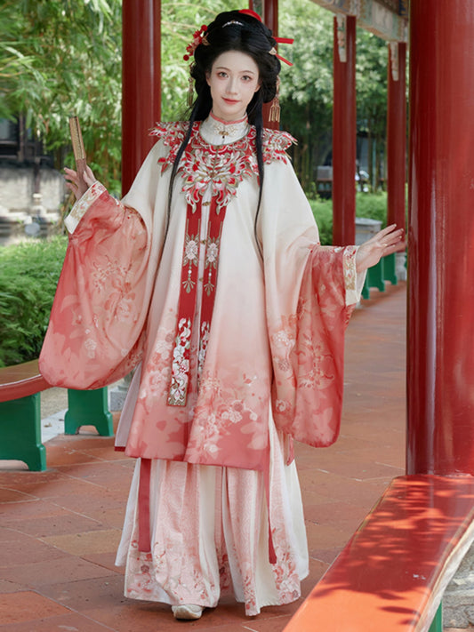Thousand Dreams 千川一梦 - Cloud Collar & Pleated Skirt Ming Dynasty Hanfu Set