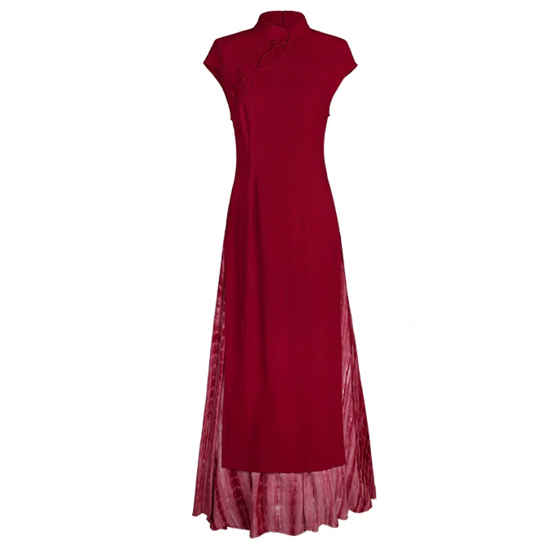 Cheongsam x Neo-Chinese Style: Crimson 绯色 (Preorder)
