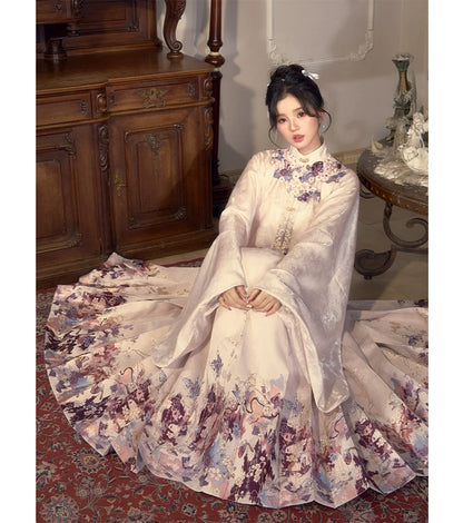 Ming Dynasty Hanfu, Aoqun, Modern, Bridgerton Pink 半纸风华 (Preorder)