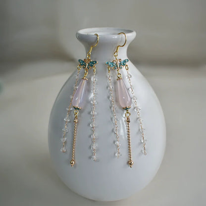 Hanfu Hair Accessories Set: Smoke and Rain Flowers