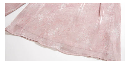 Ming Dynasty x Modern Hanfu: Summer Mist 粉雾花影 (Preorder)