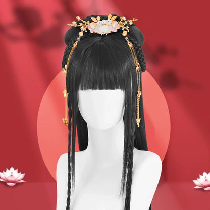 Blue Lotus - Chinese Style Hair Wig for Hanfu